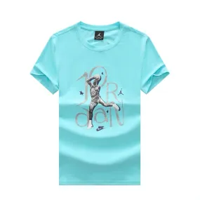 JD Basketball Jumpman 23 Bull Designed T-Shirt- Sky Blue