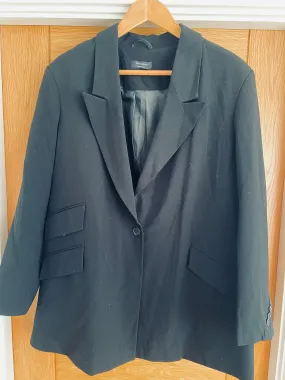 JD Williams Black Oversized Blazer - Size 16