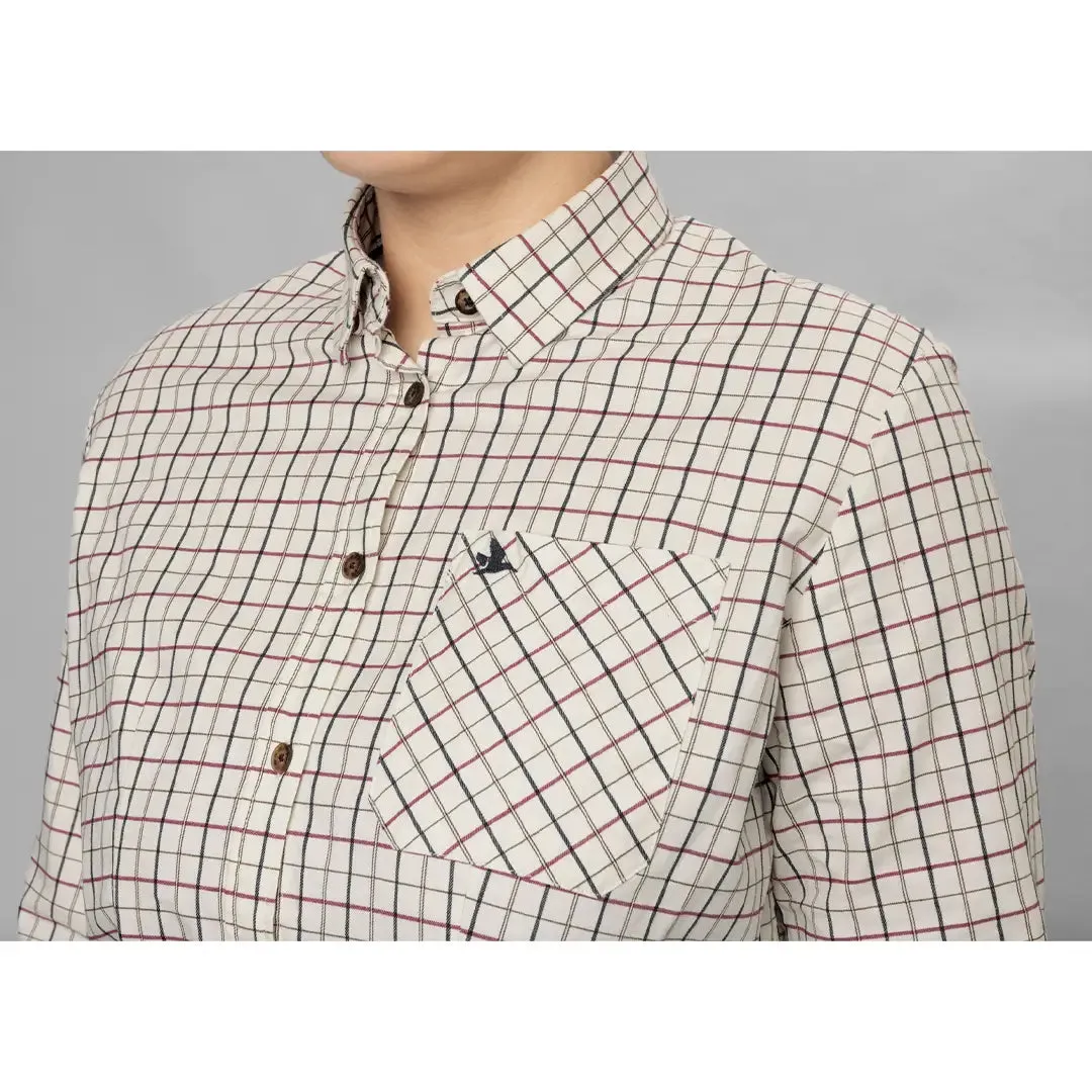 Kerry Shooting Shirt - Cabernet/Blue Check by Seeland