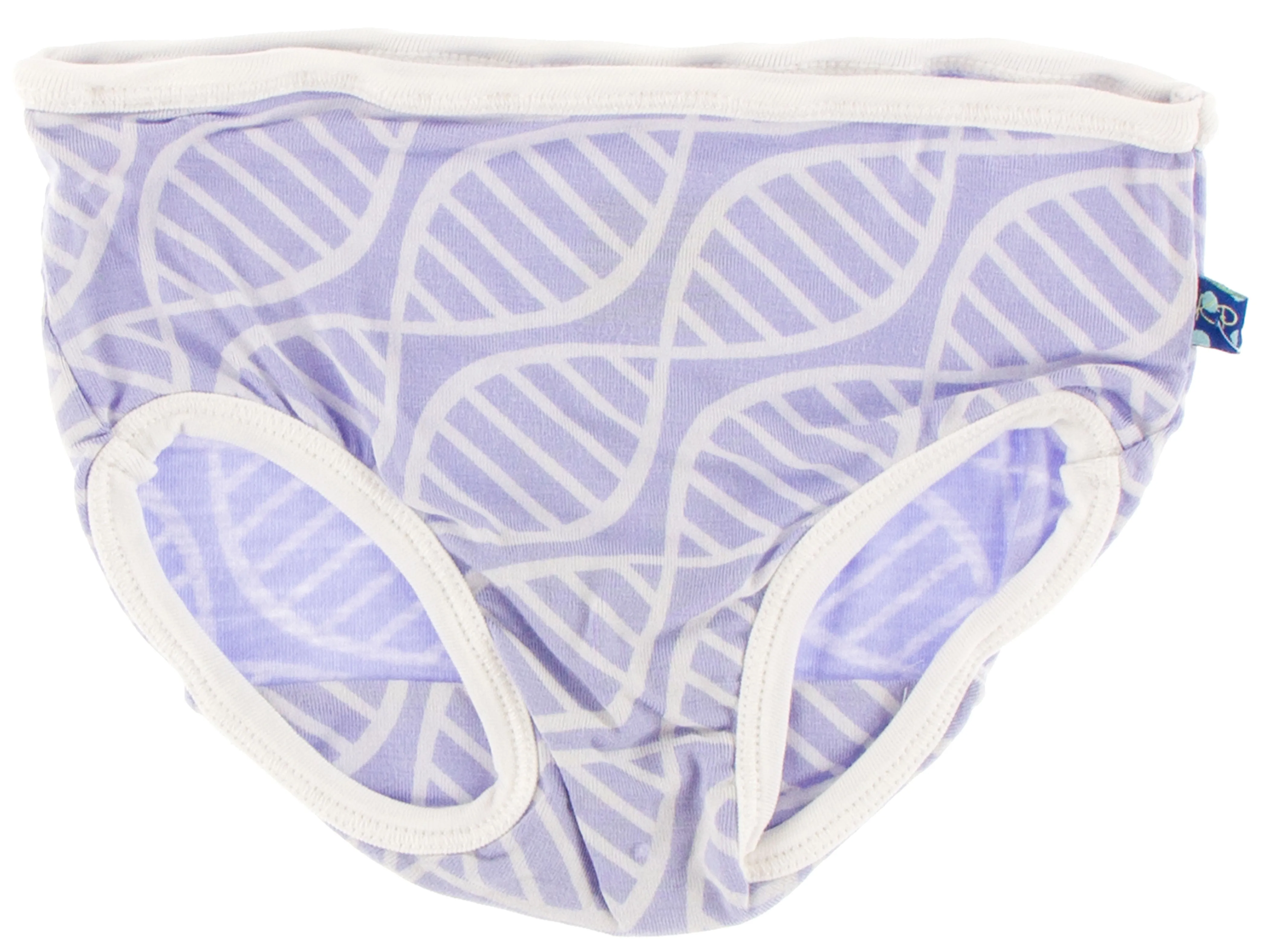 KicKee Pants Lilac Double Helix & Wine Grapes Atoms Girls Underwear Set