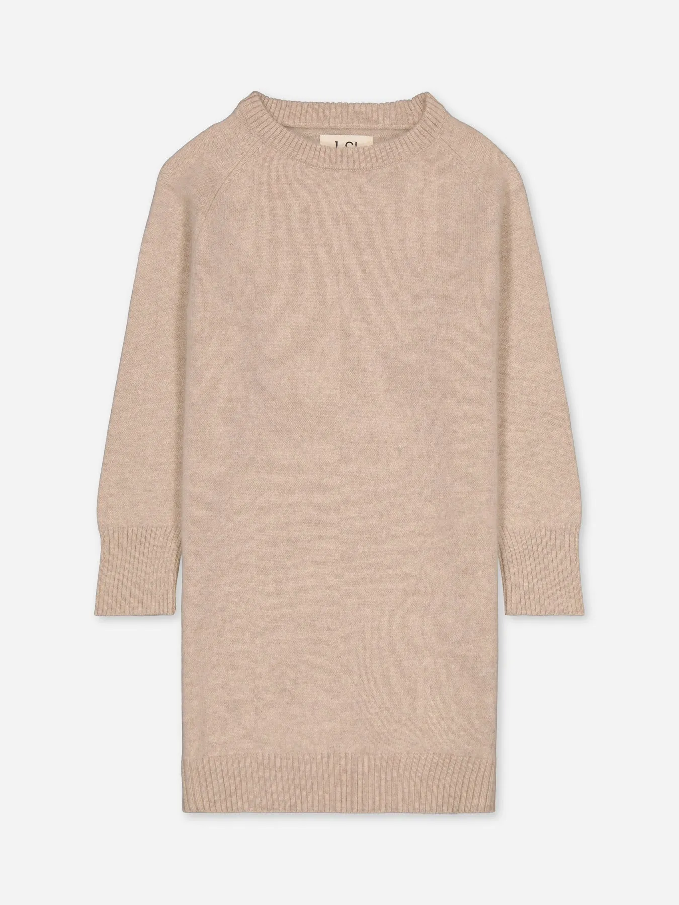 Kids' Cashmere Sweater Dress Beige