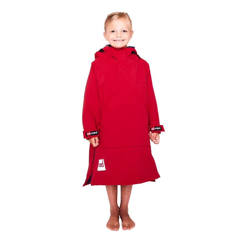 Kids Dry Poncho - Red