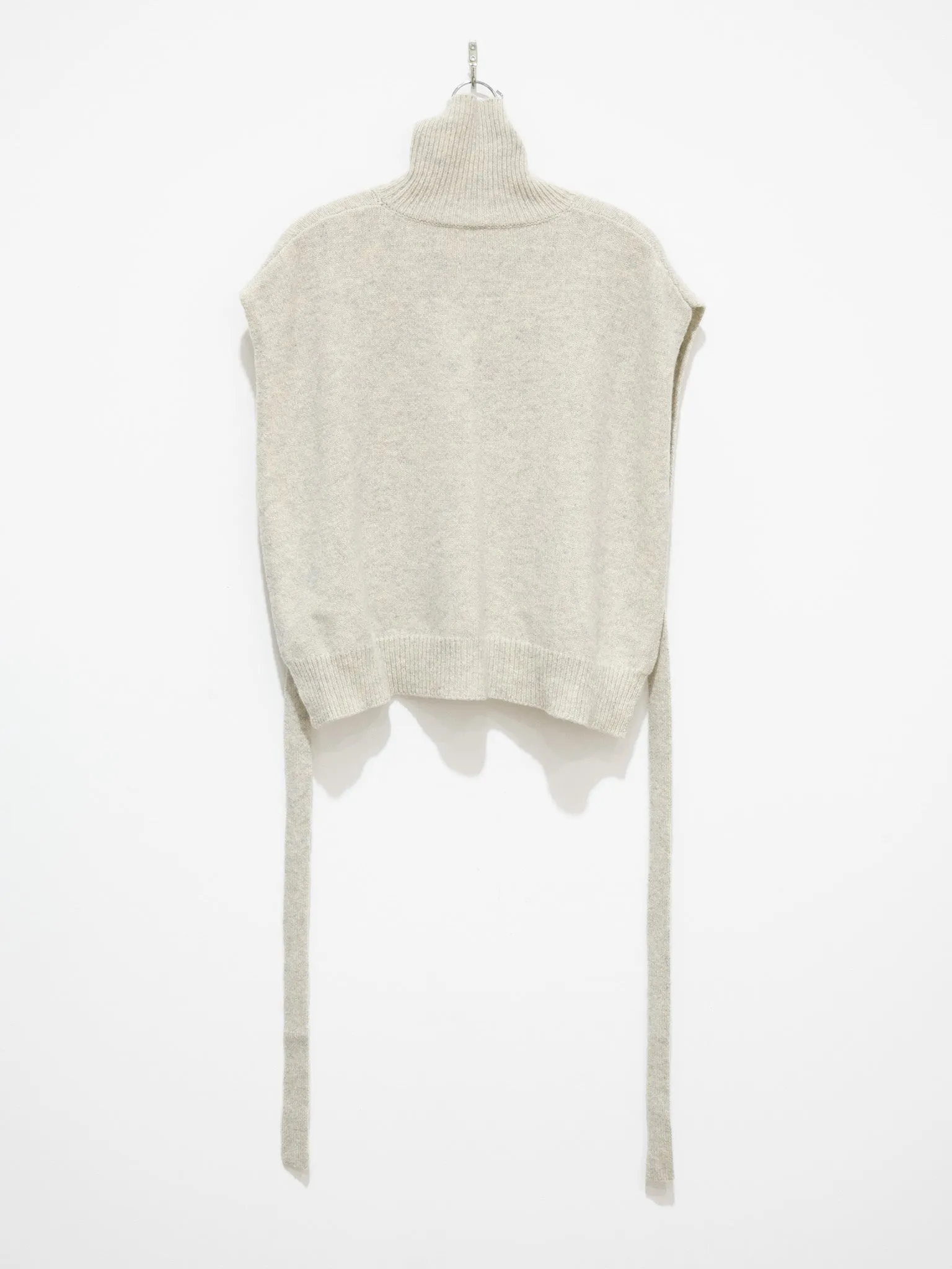 Knit Poncho - Gray