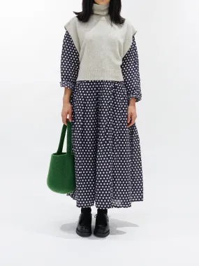 Knit Poncho - Gray