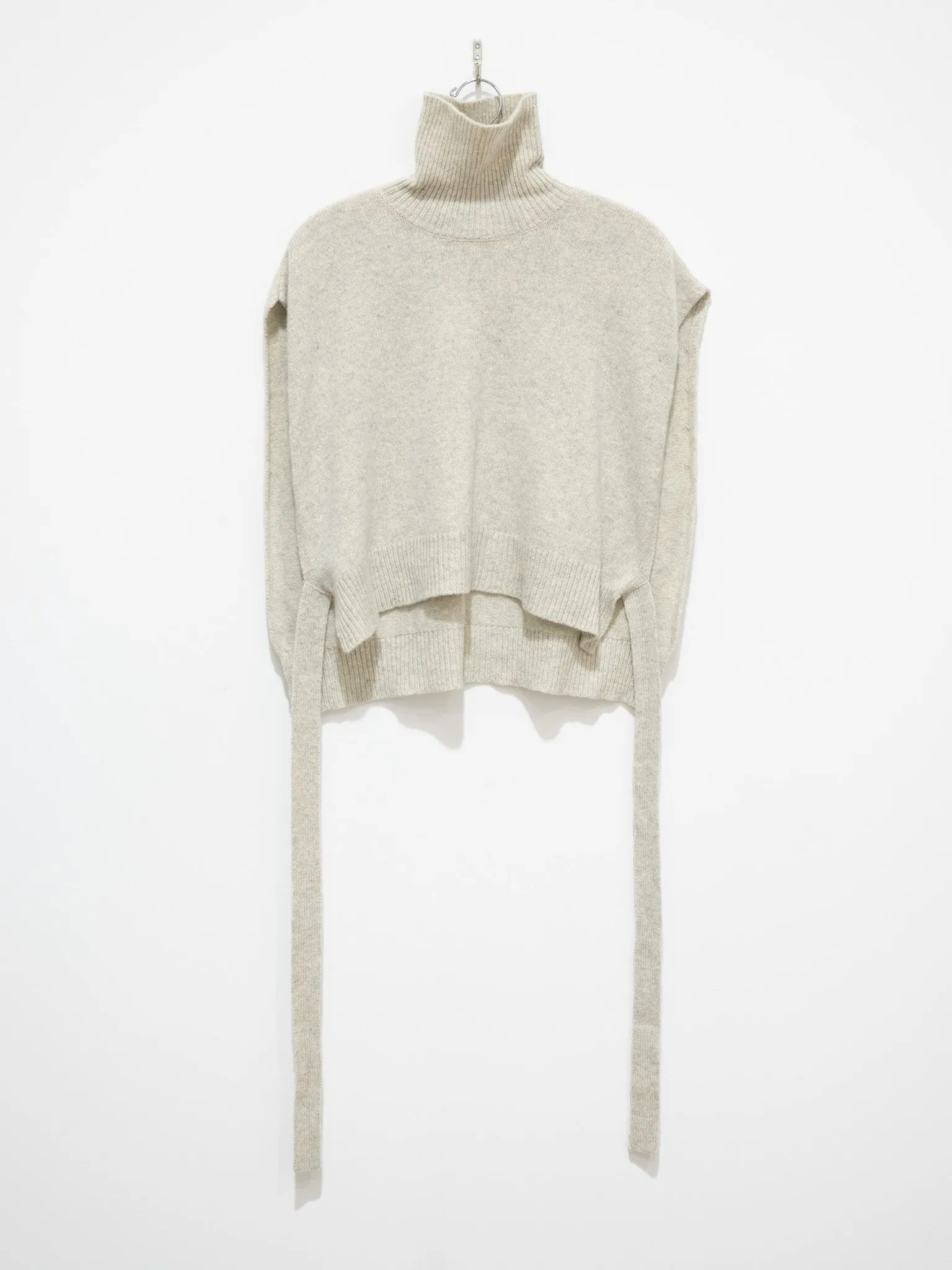 Knit Poncho - Gray