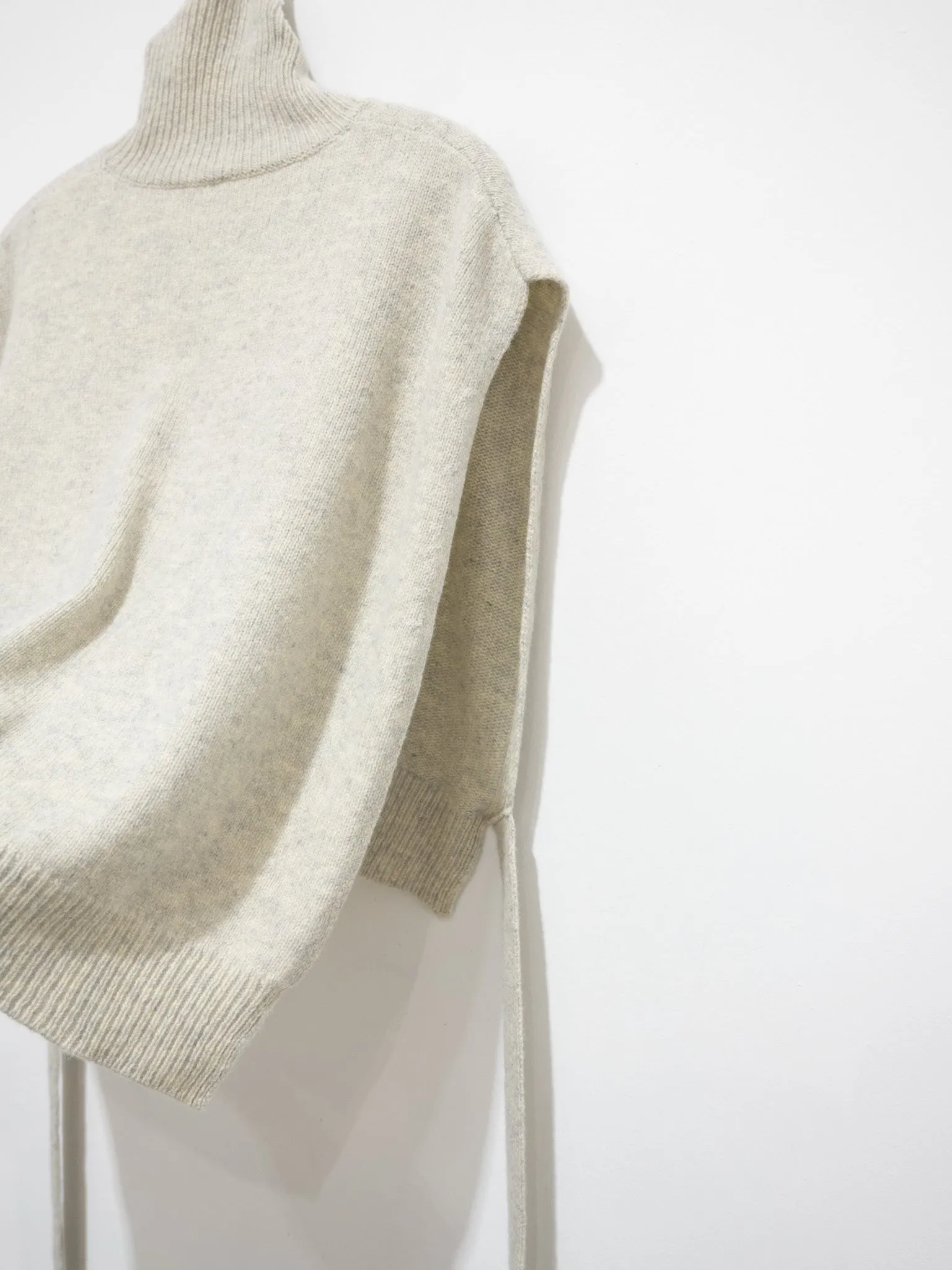 Knit Poncho - Gray