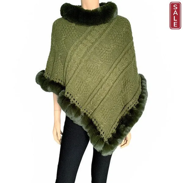 Knitted pullover Poncho