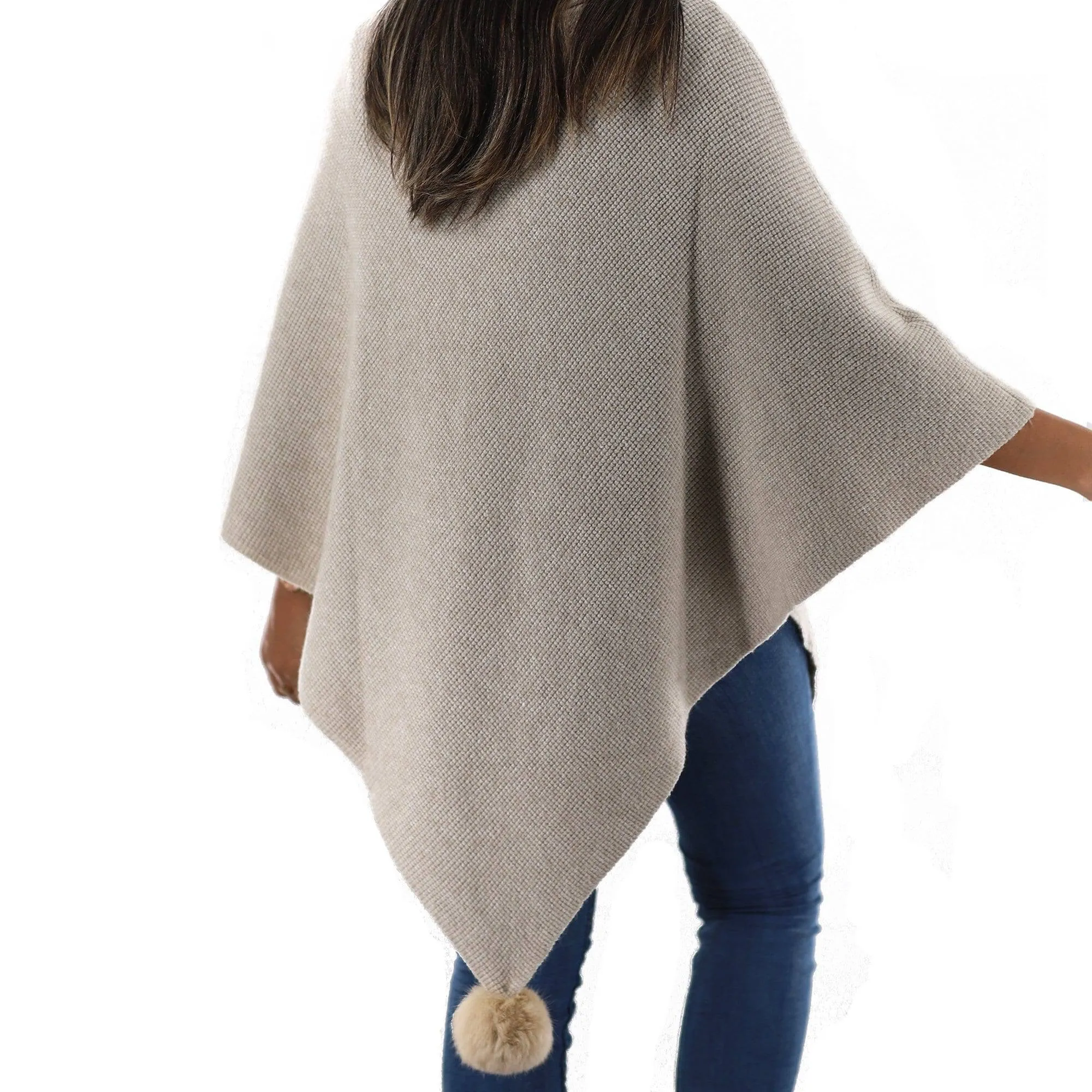 La Fiorentina | Corner-Pom Poncho - Ivory