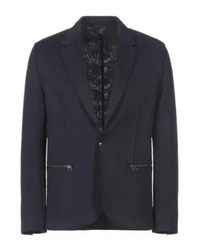 Lanvin Man Blazer Dark blue 40 suit