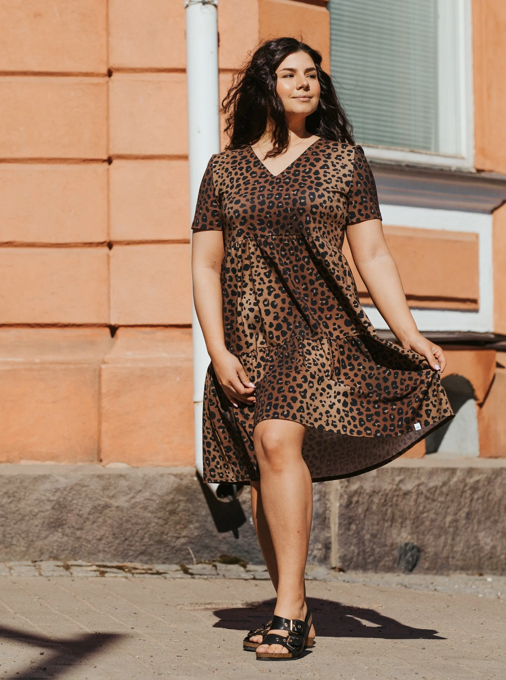 Layer Dress Coco Leo Brown