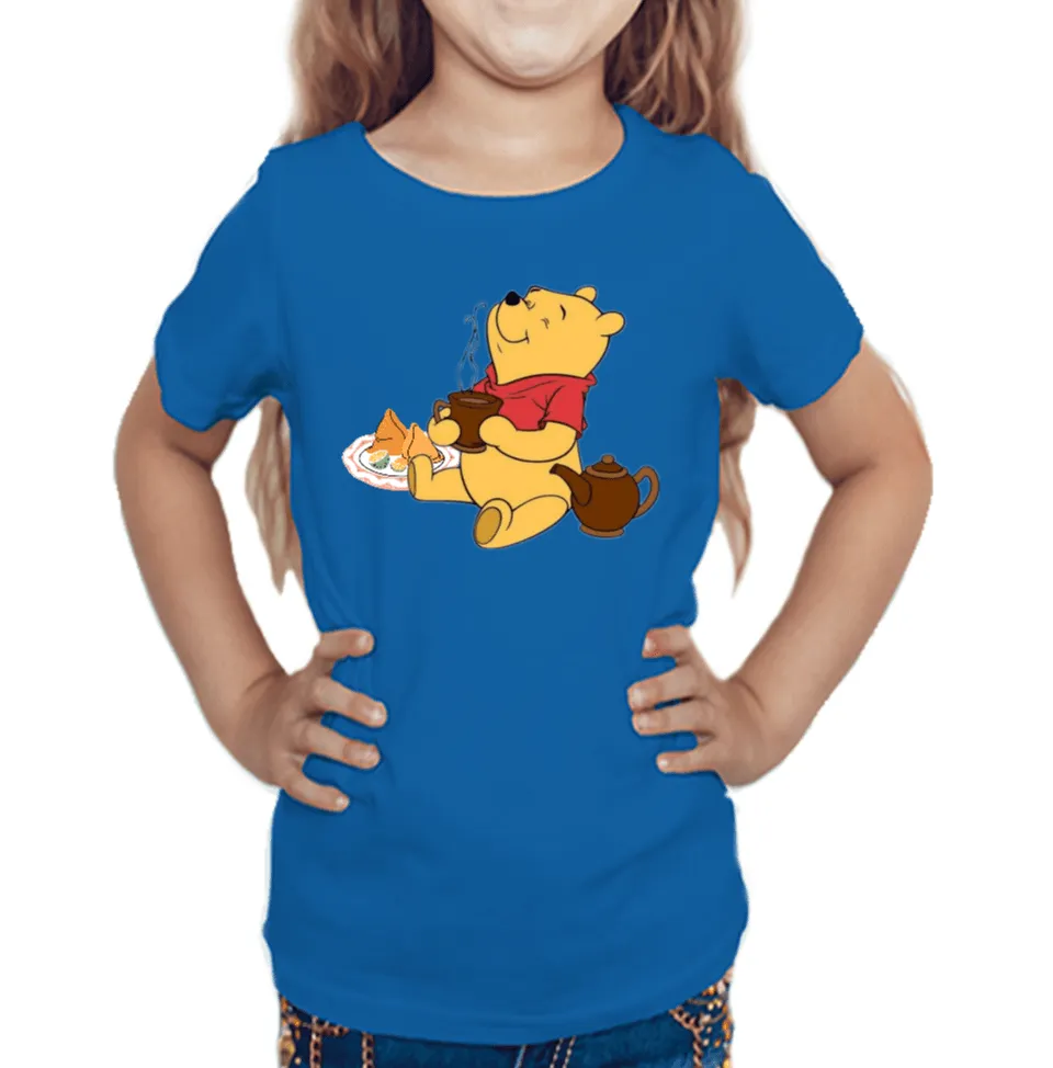 Lazy Bear Little Girl's T Shirt D08