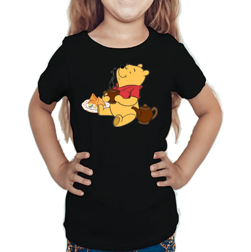 Lazy Bear Little Girl's T Shirt D08