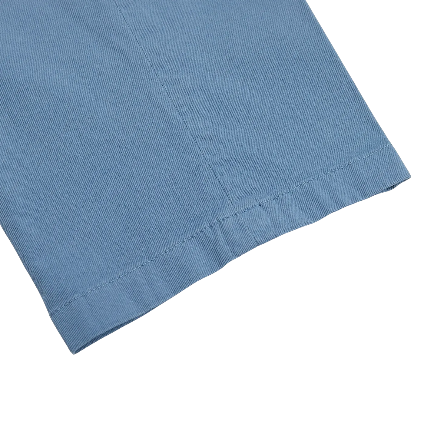 Light Blue Cotton Stretch Flat Front Chinos