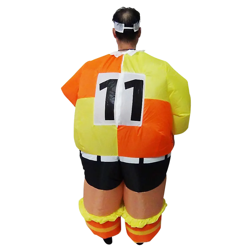 Lightweight Inflatable Football Costume, Fan-Powered, One-Size