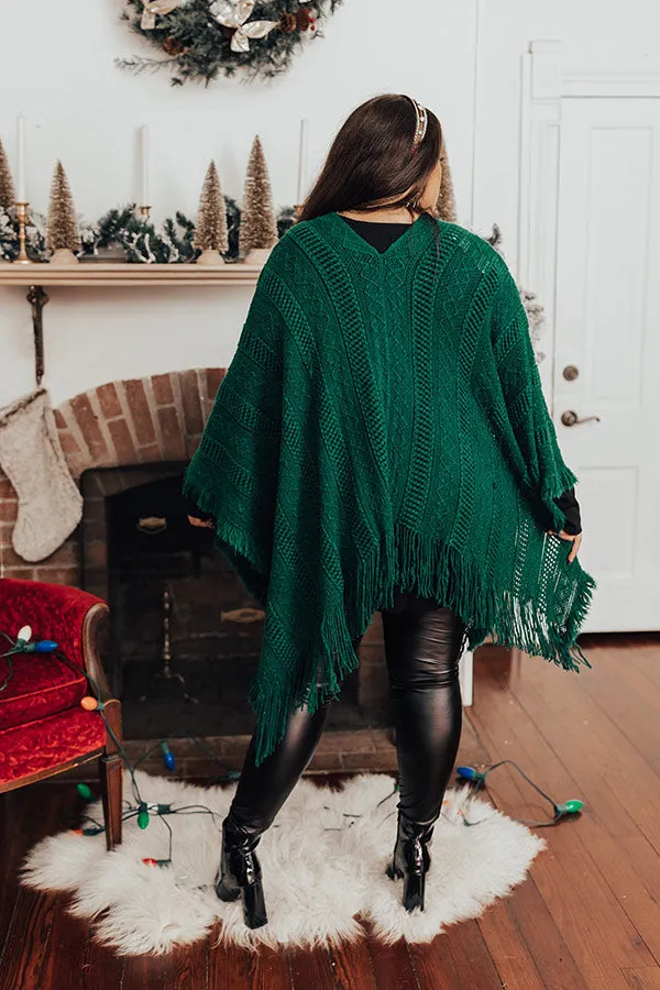 Love And Joy Knit Poncho Curves