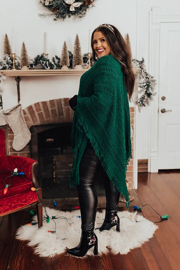 Love And Joy Knit Poncho Curves