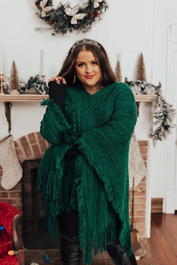 Love And Joy Knit Poncho Curves