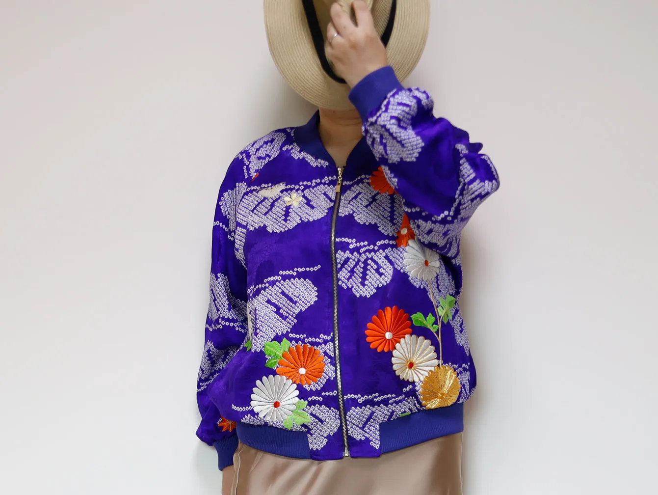 <J09-018> KIMONO BOMBER Jacket