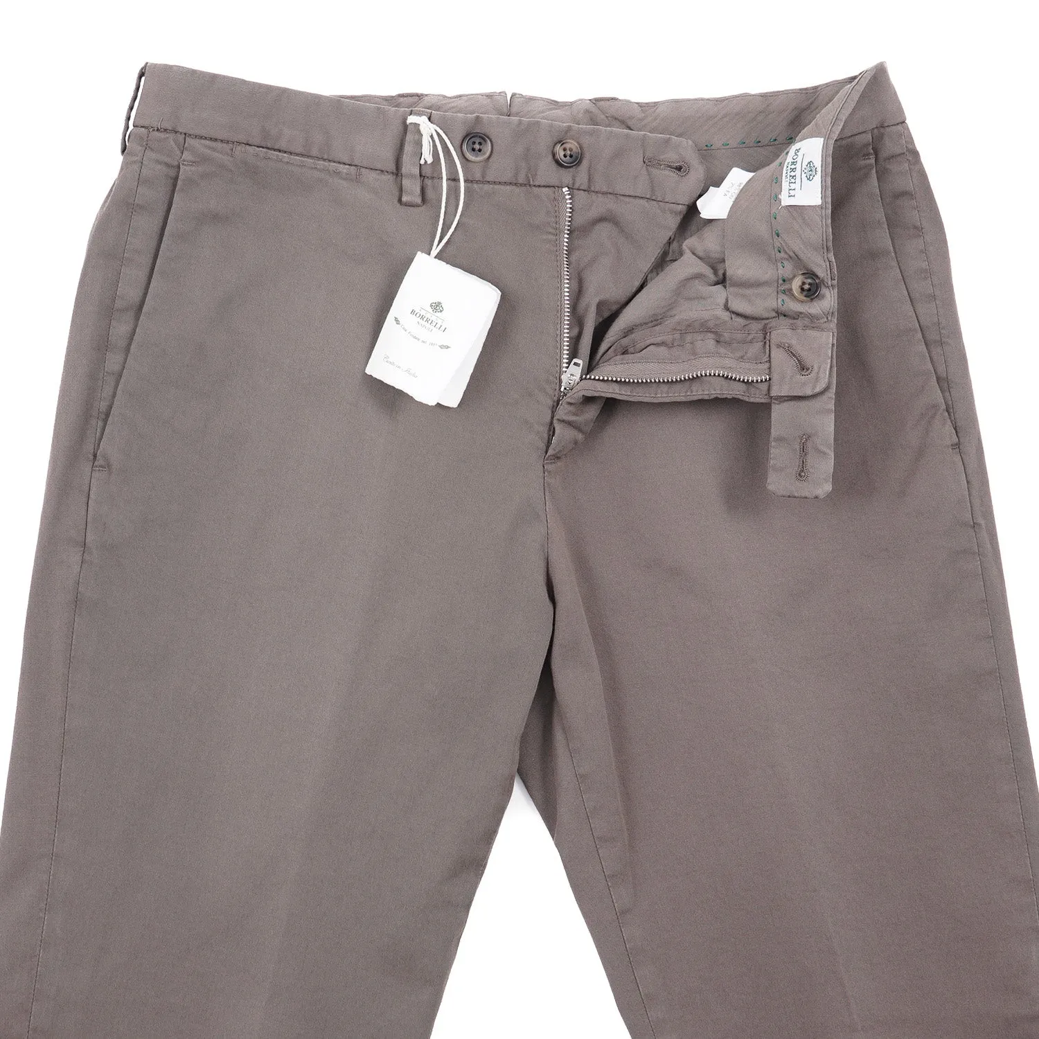 Luigi Borrelli Stretch Twill Cotton Pants