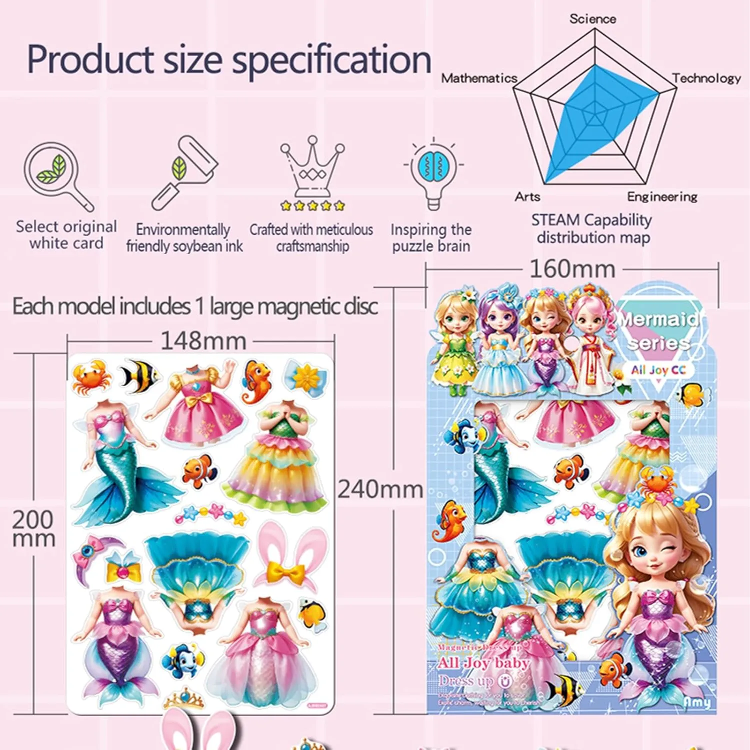 Magnetic Princess Dress Up Paper