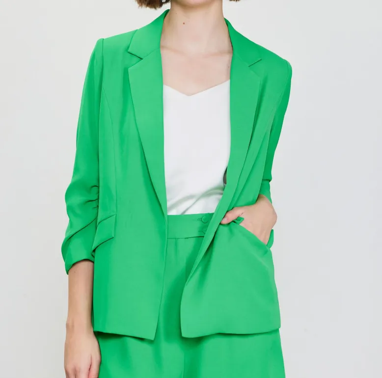 Main Attraction Pleated Blazer