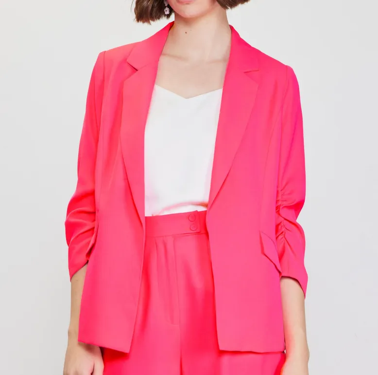 Main Attraction Pleated Blazer