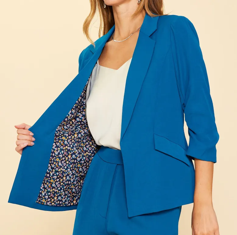 Main Attraction Pleated Blazer