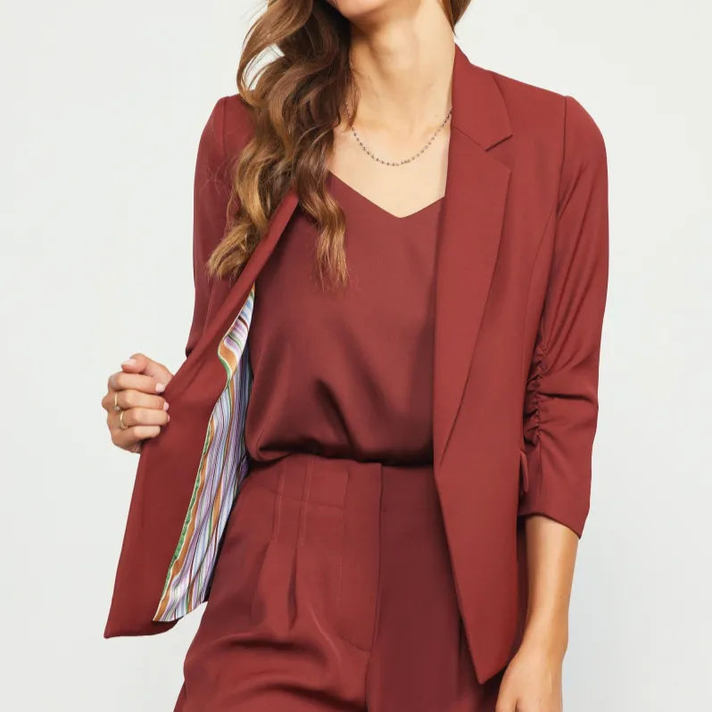 Main Attraction Pleated Blazer