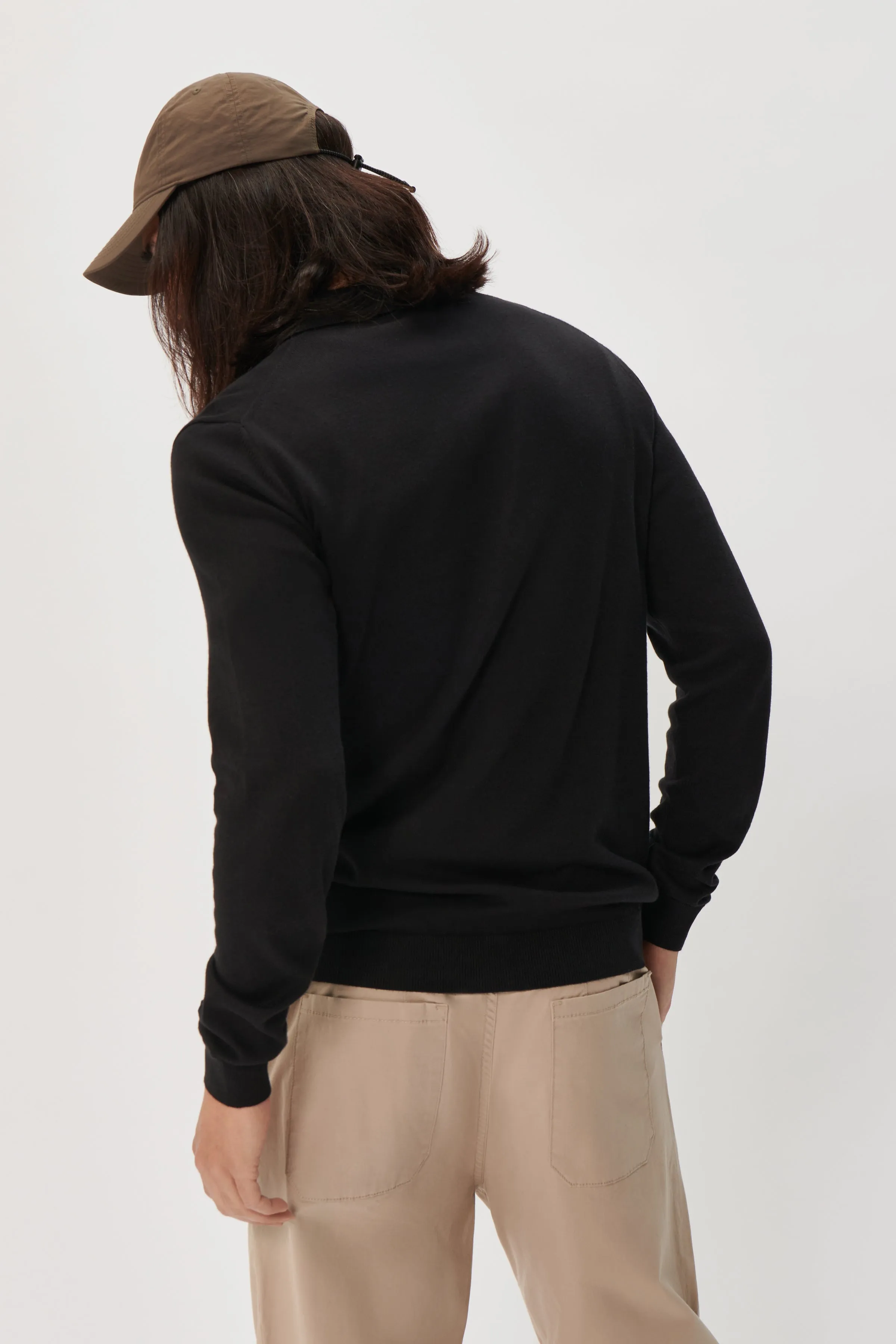 MAKLINT LONG SLEEVE COTTON POLO