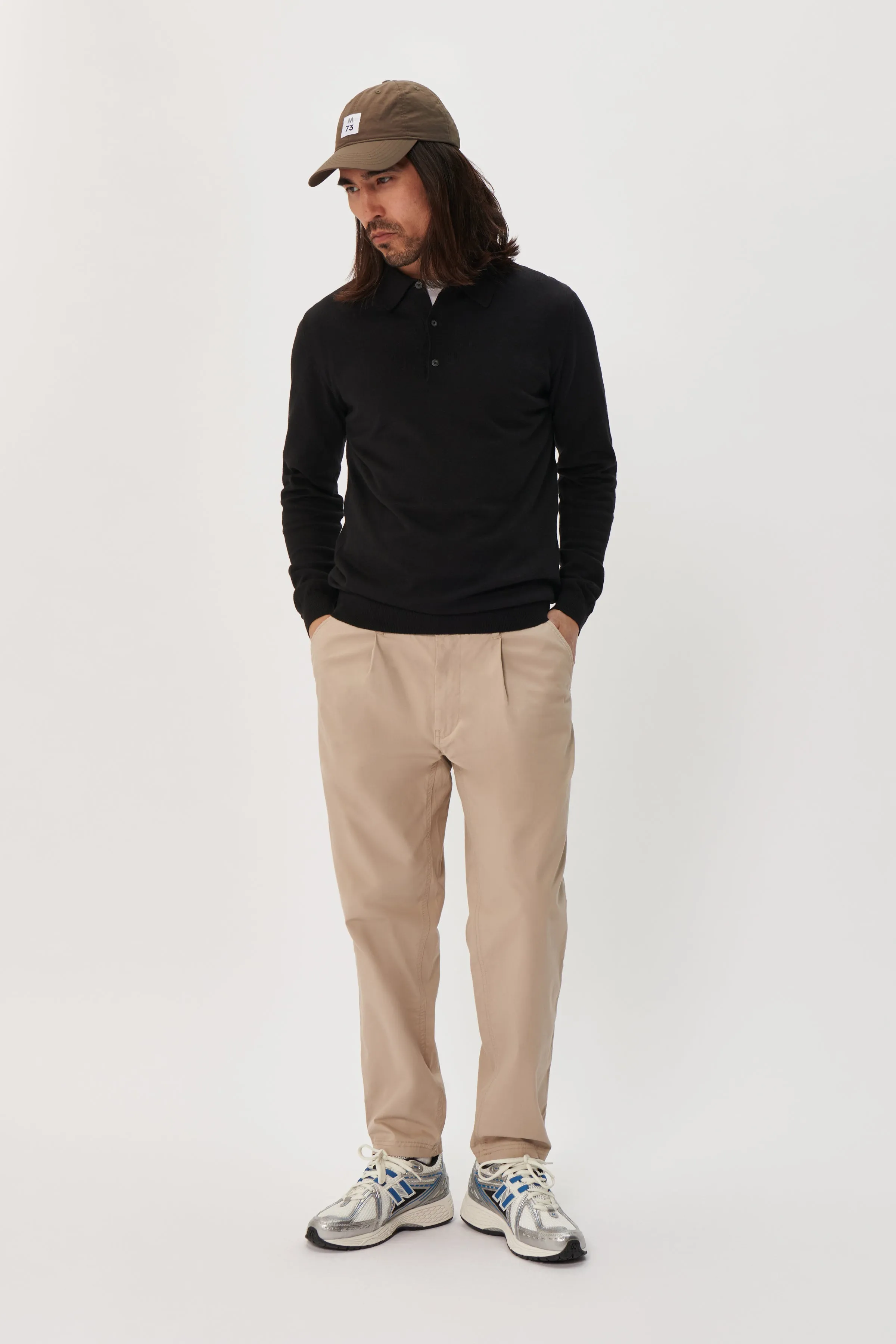 MAKLINT LONG SLEEVE COTTON POLO