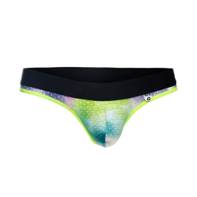 Male Basics MOB Men's Aero Jock Green Tie Dye