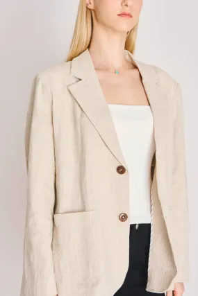 MARANT linen blend blazer (Beige)