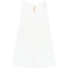 Marni flared dress with hand-embroidered