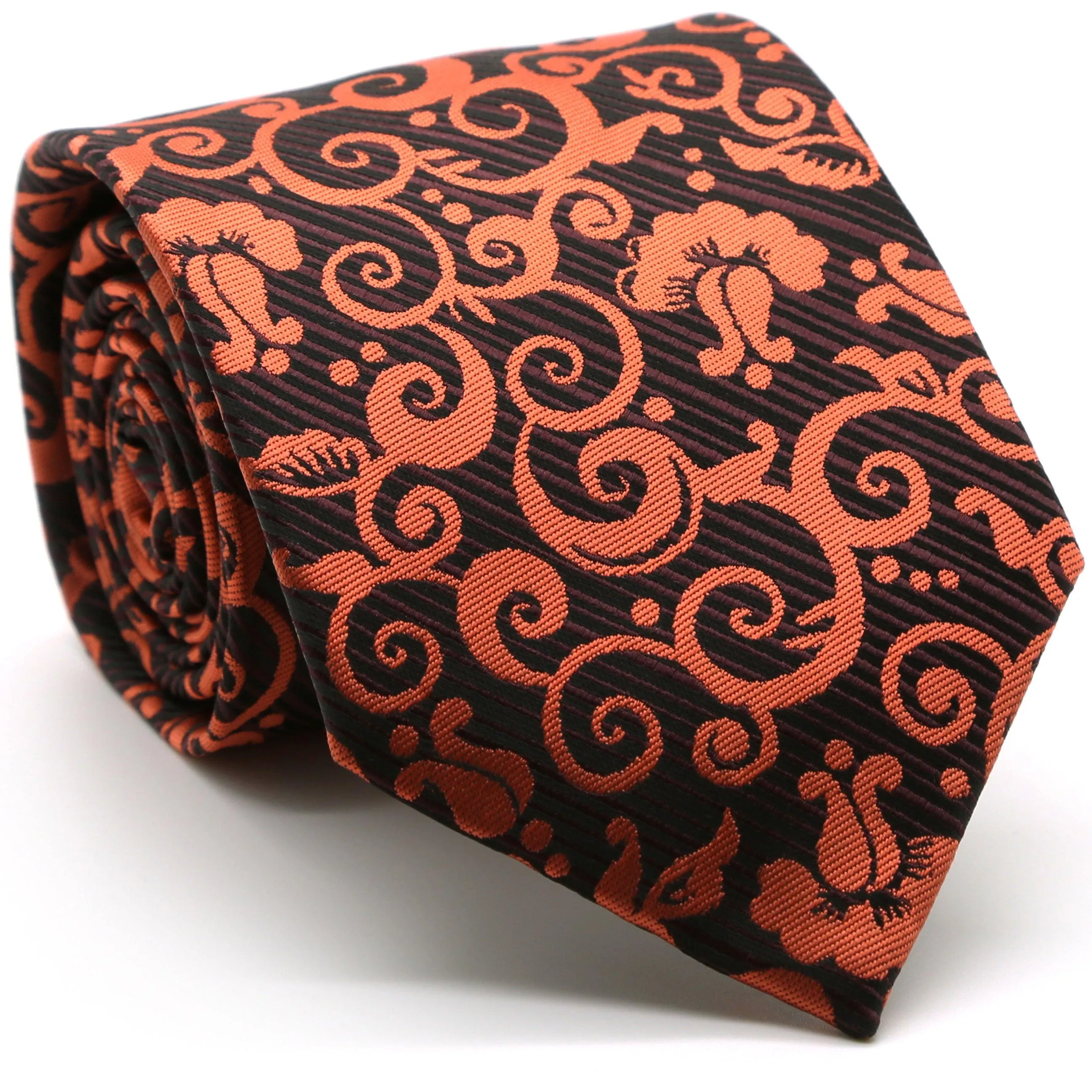 Mens Dads Classic Paisley Pattern Business Casual Necktie & Hanky Set FO