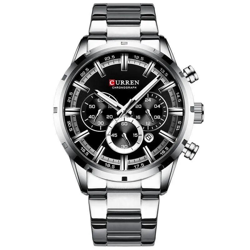 Men's Waterproof Stainless Steel Watch