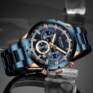 Men's Waterproof Stainless Steel Watch