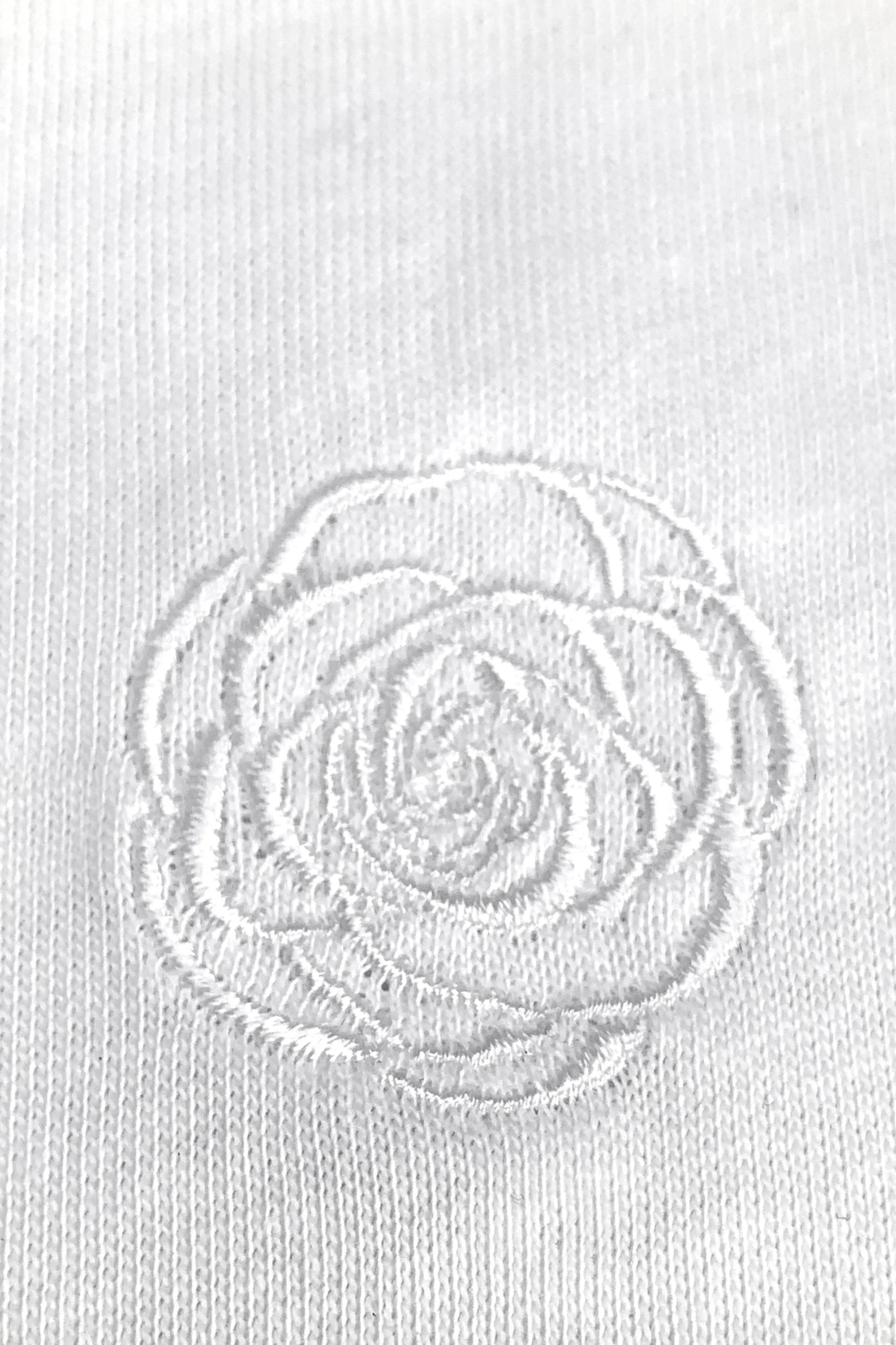 Mm X Emc Organic Cotton Embroidery T-Shirt in White