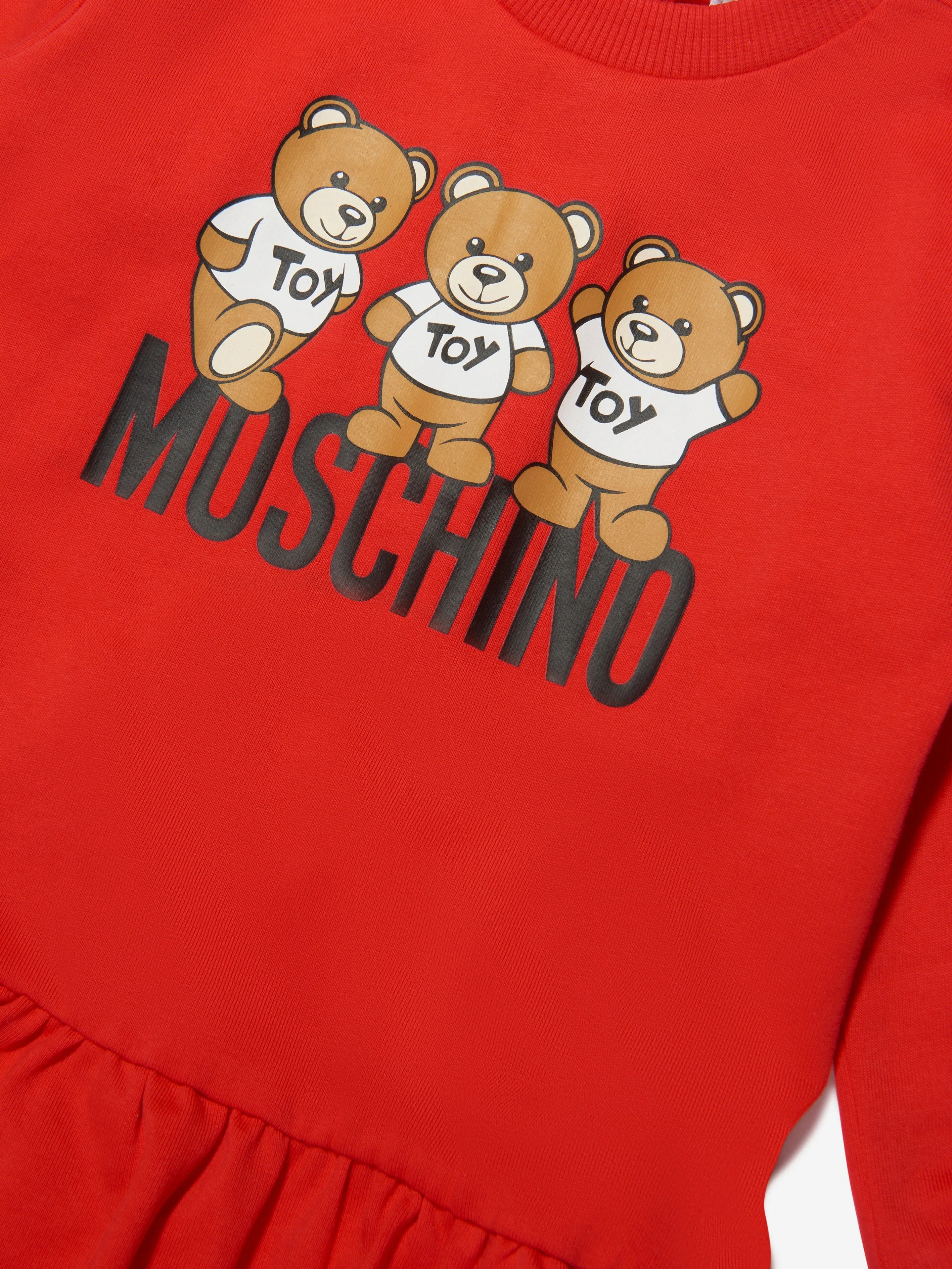 Moschino Baby Girls Sweater Dress in Red