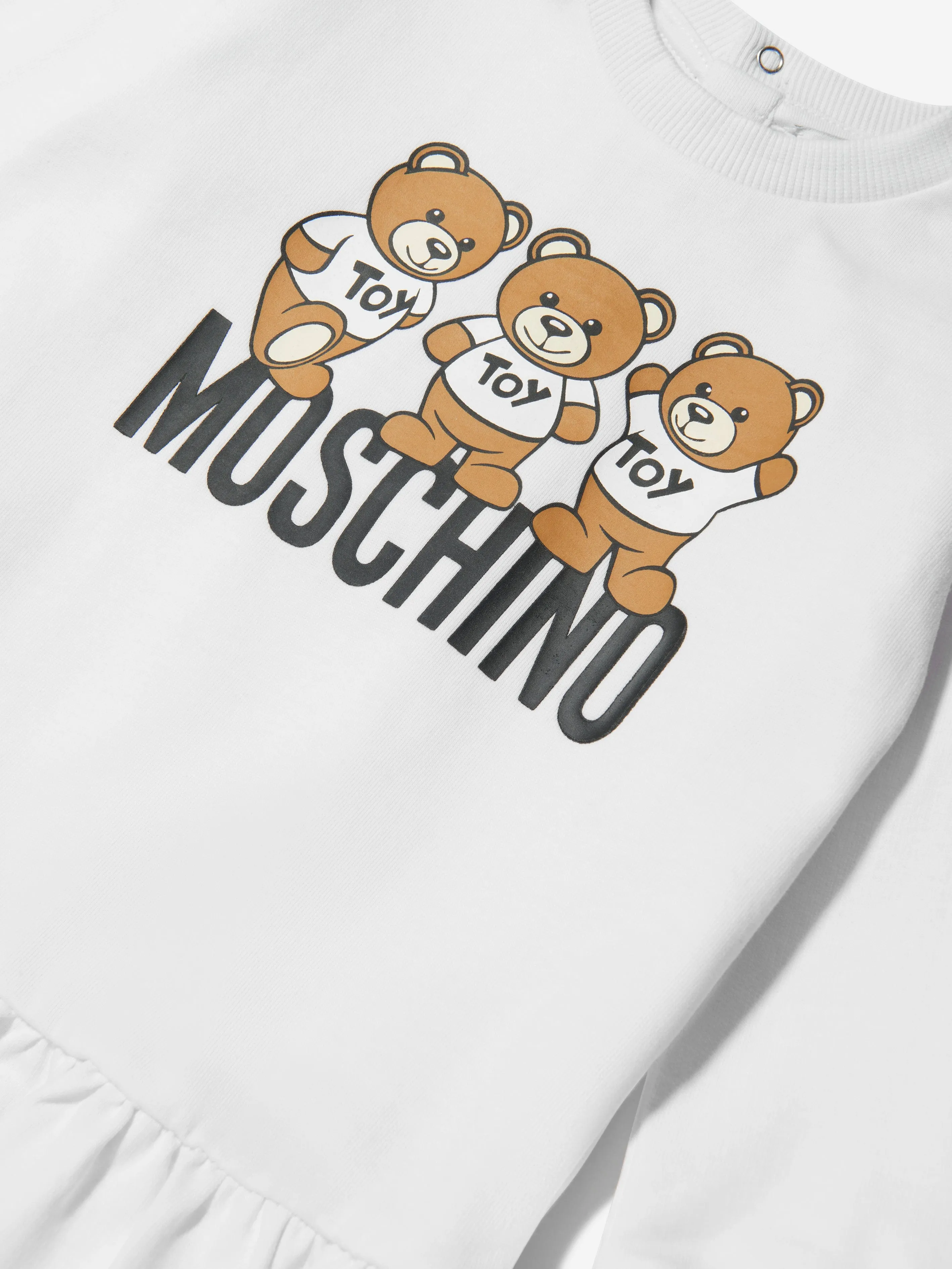 Moschino Baby Girls Sweater Dress in White