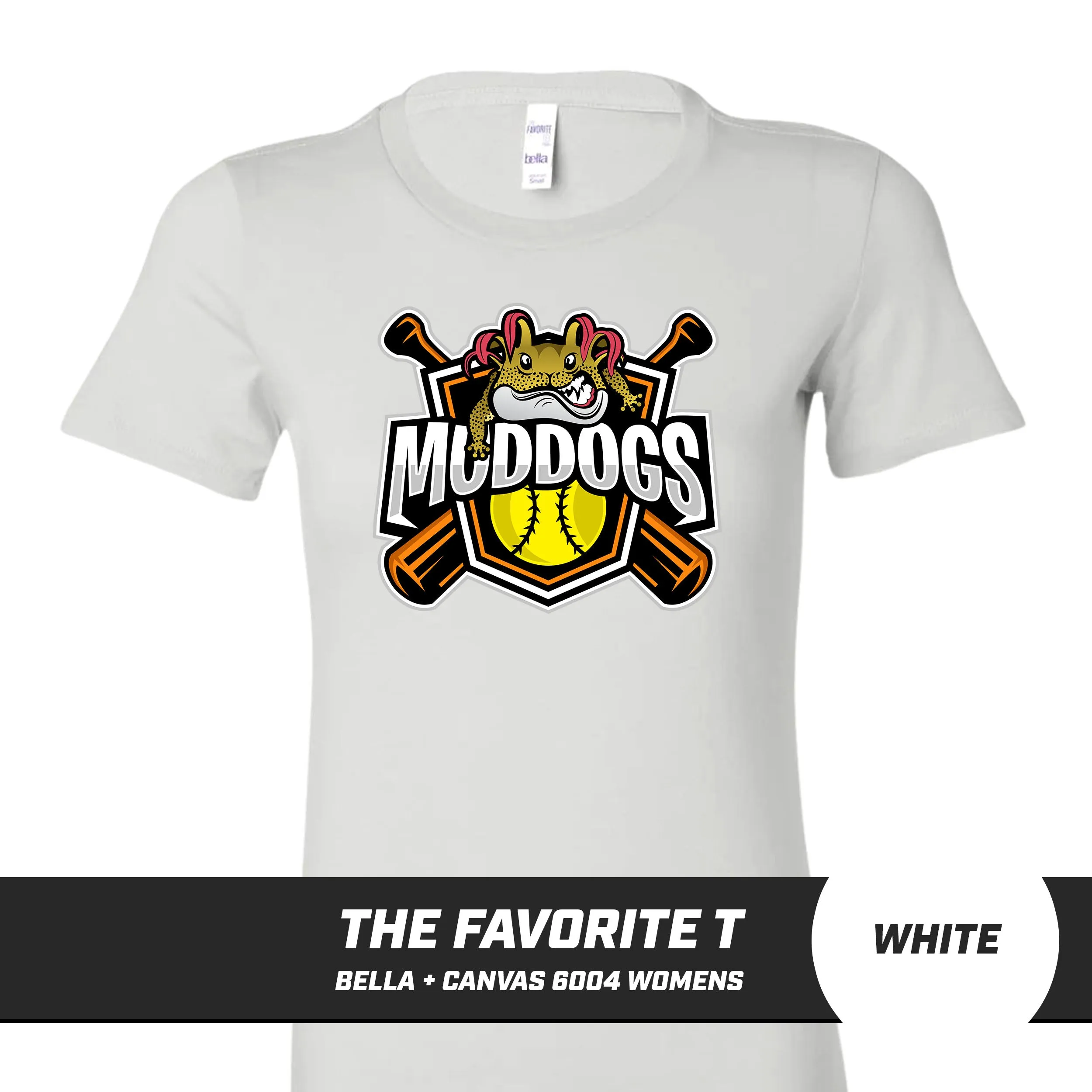 Muddogs Baseball - Bella Canvas 6004 Womens "Favorite T"