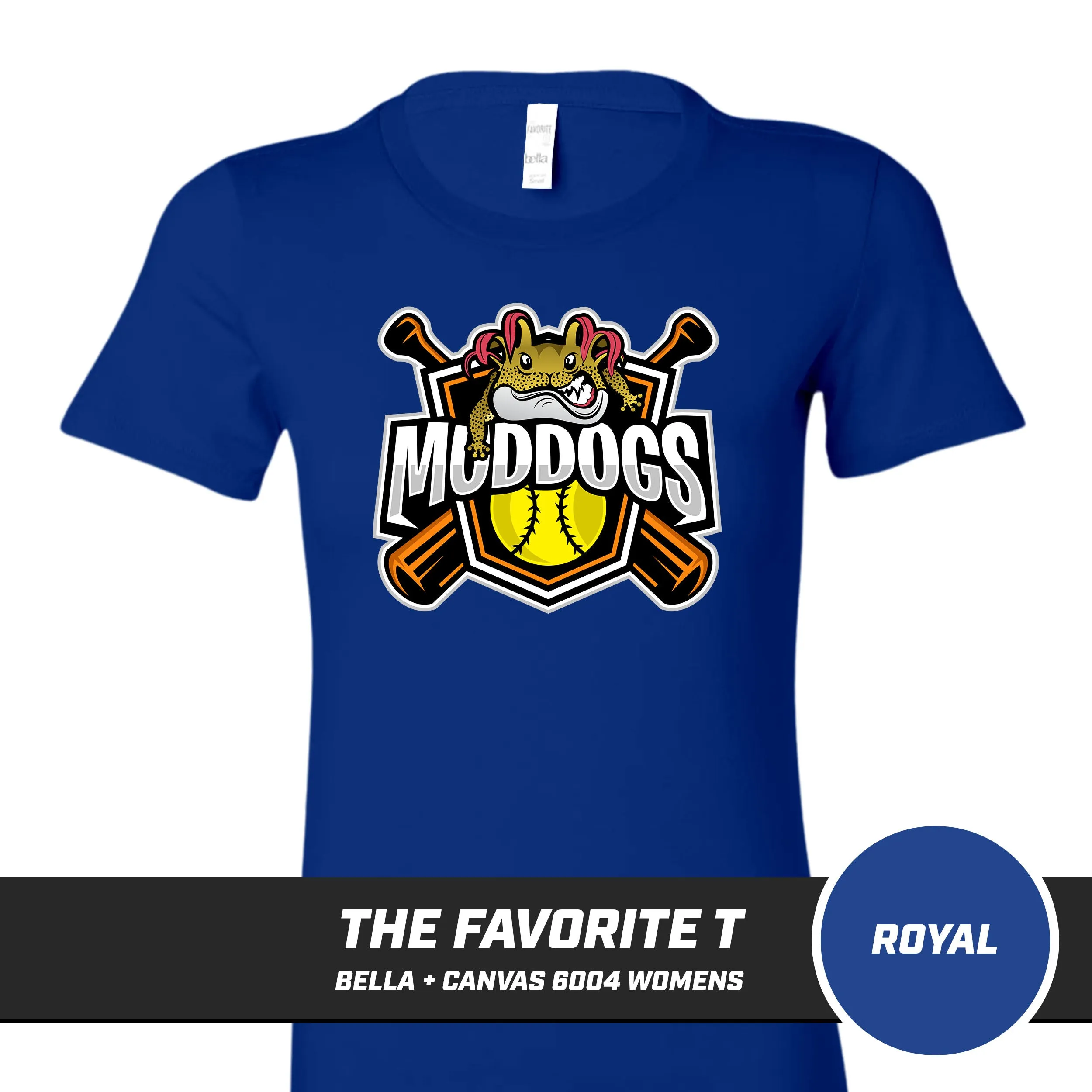 Muddogs Baseball - Bella Canvas 6004 Womens "Favorite T"