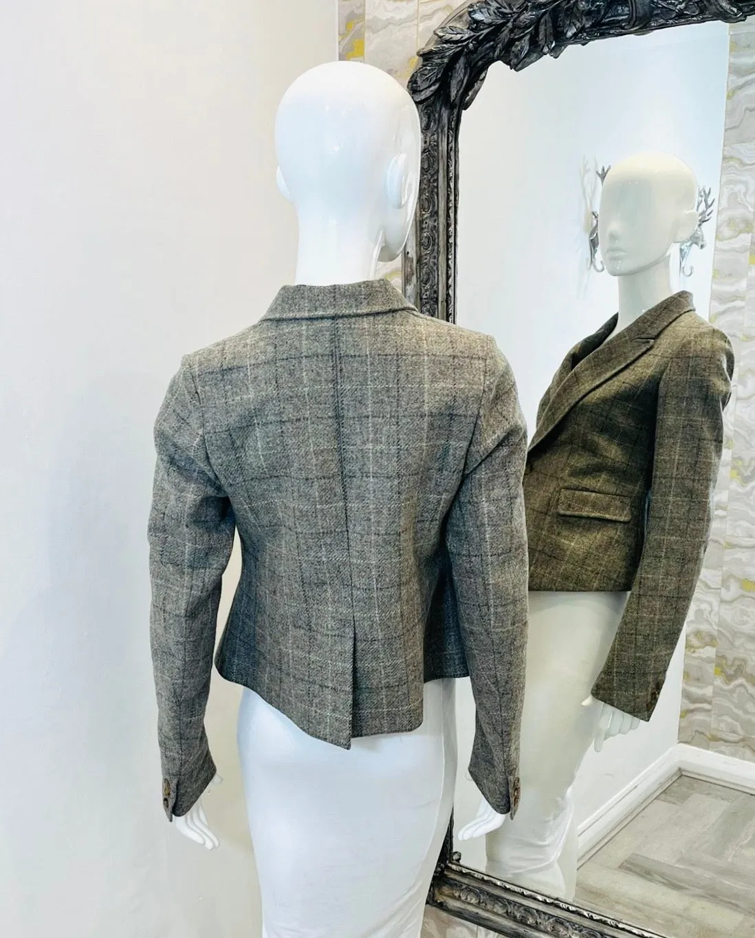 Mulberry Checked Jacket. Size 38FR