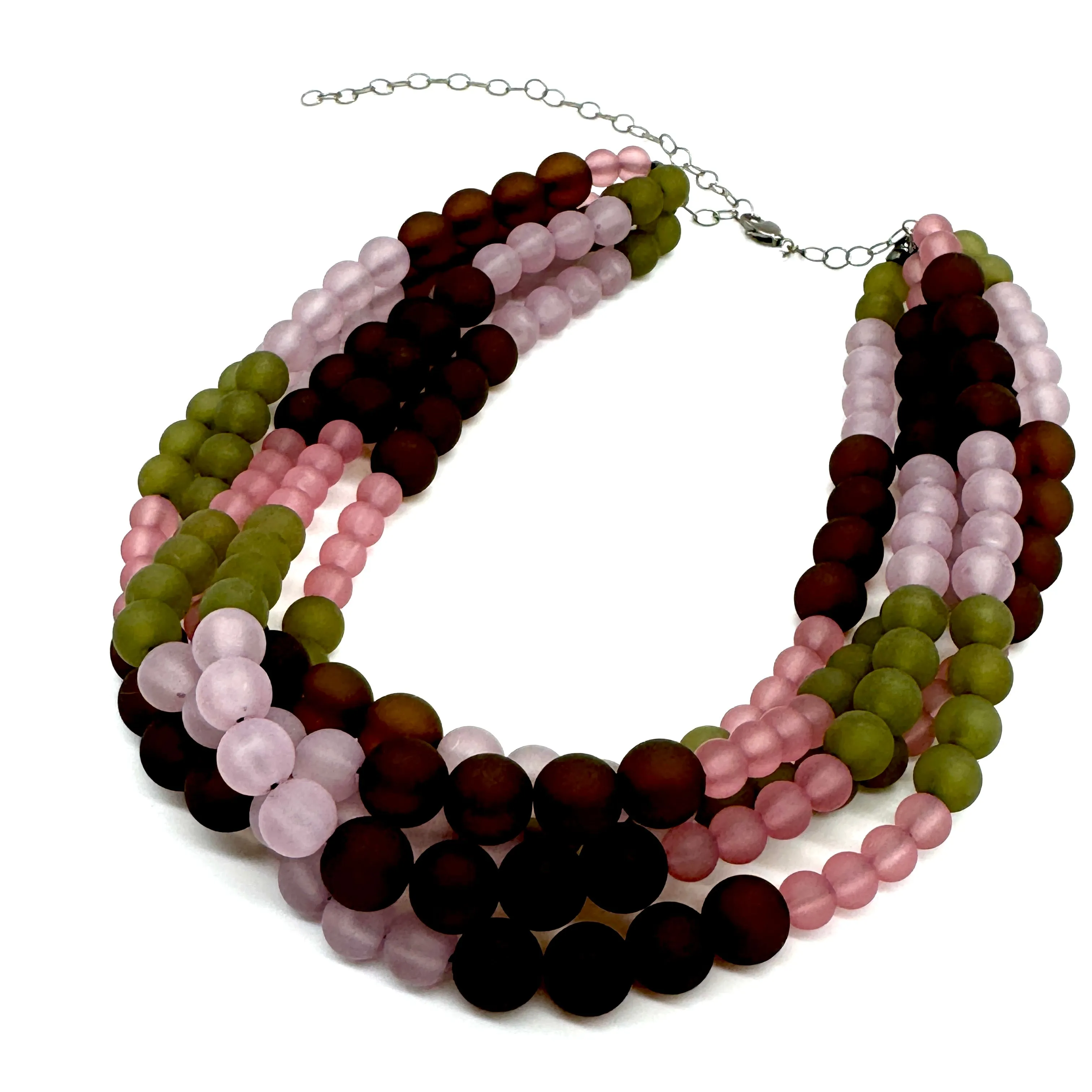 Muted Tapestry Frosted Sylvie Necklace