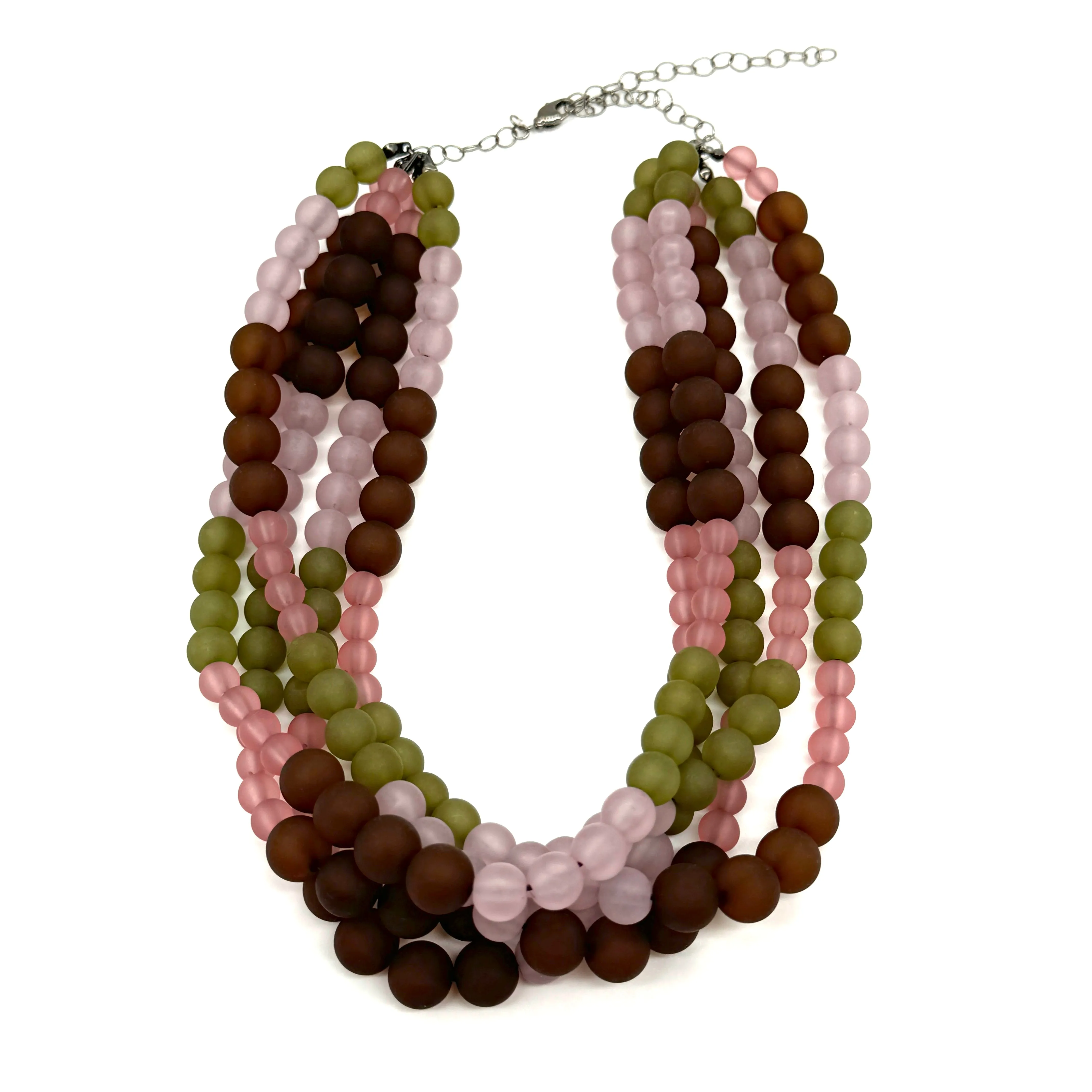 Muted Tapestry Frosted Sylvie Necklace