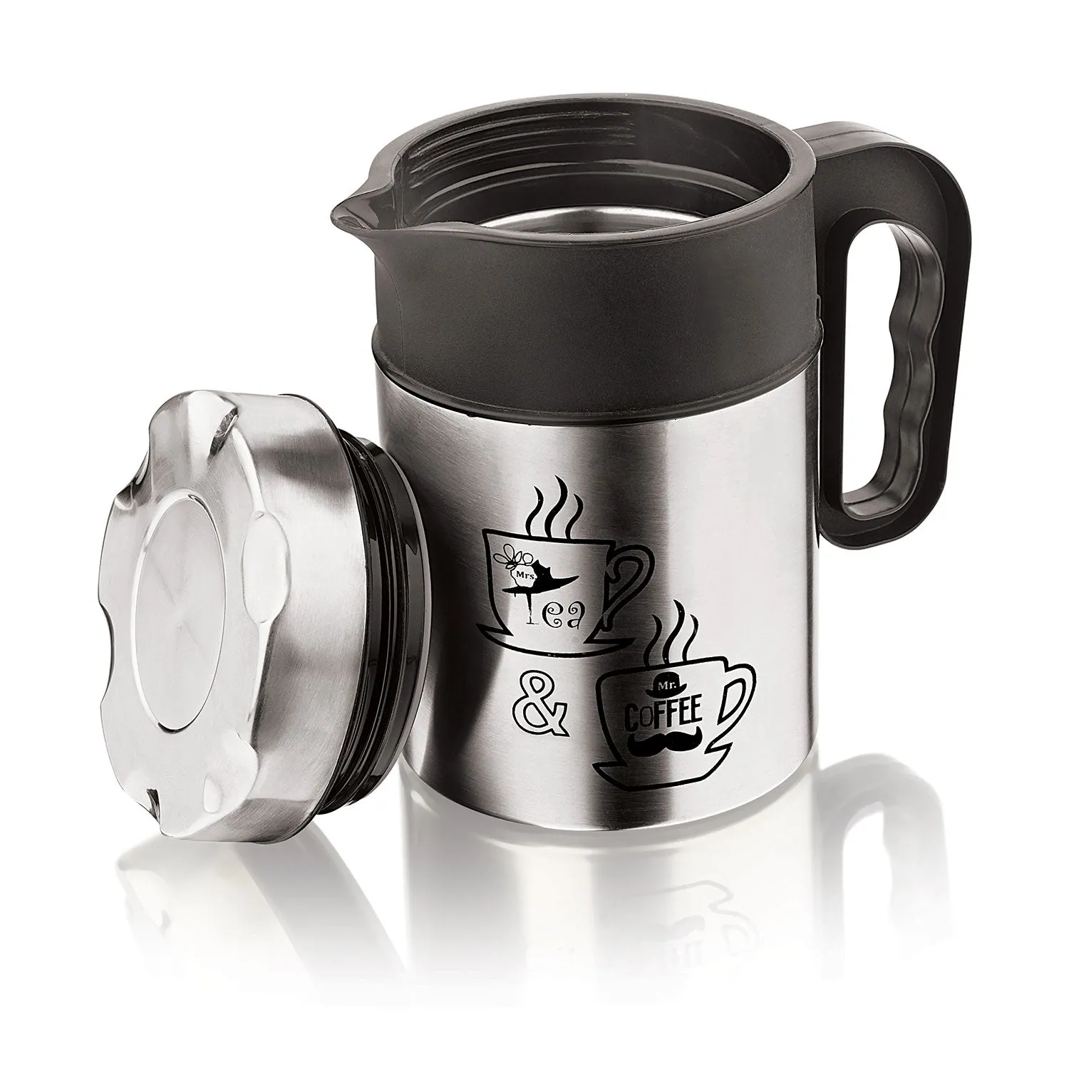 NanoNine T-Pot 700 ml Double Wall Insulated Stainless Steel Flask.