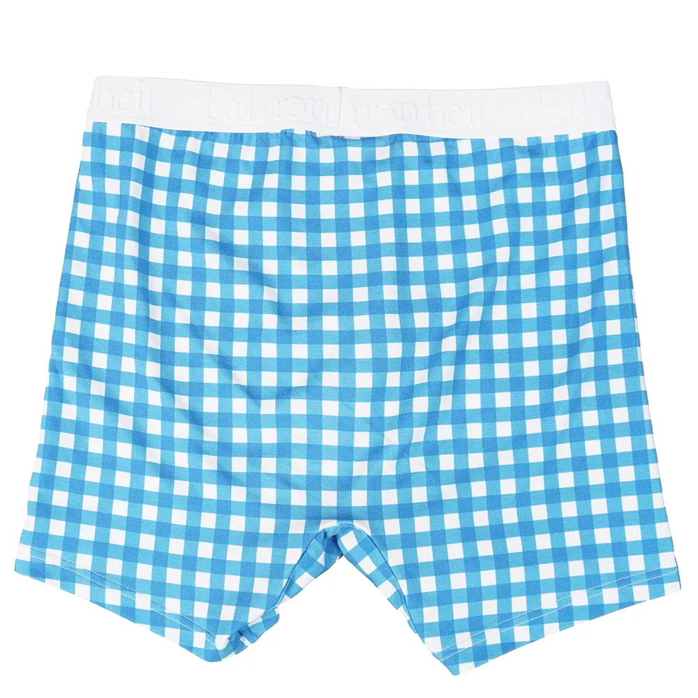 Newman Boxer Brief | Blue Gingham