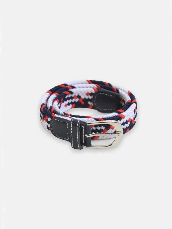 One Friday Red and blue Pattern belt