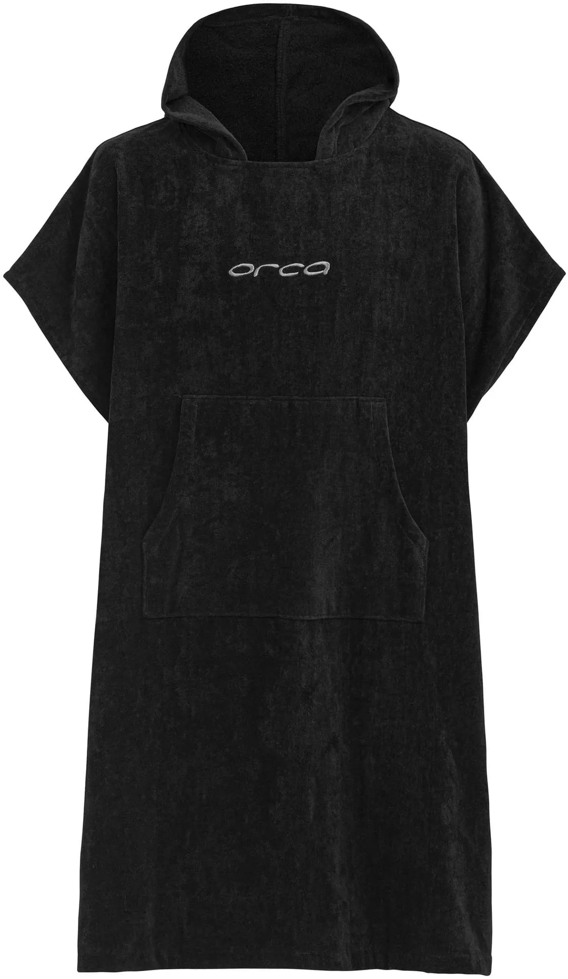 Orca Cotton Poncho Changing Robe - Black