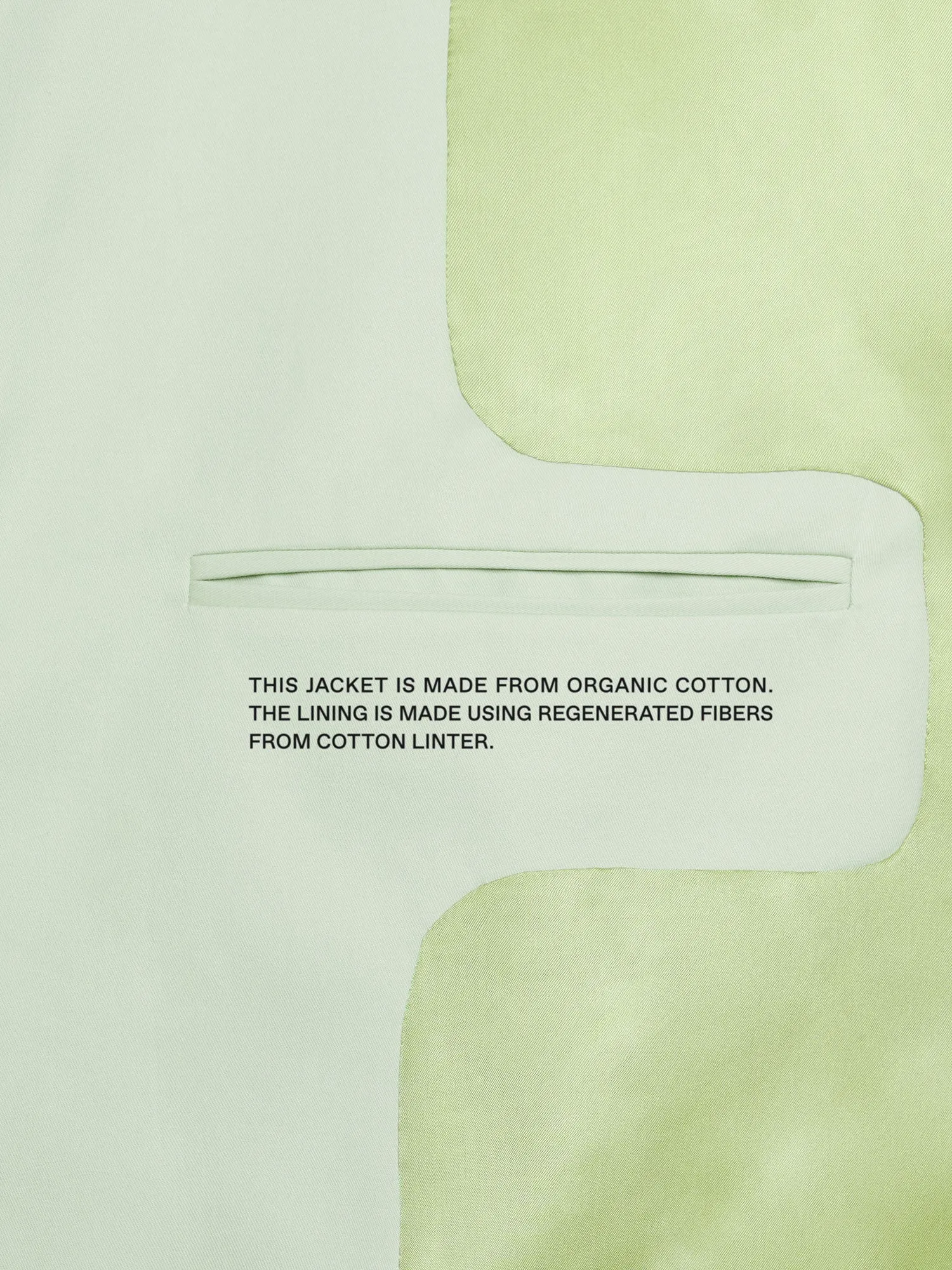 Organic Cotton Oversized Tailored Jacket—pistachio