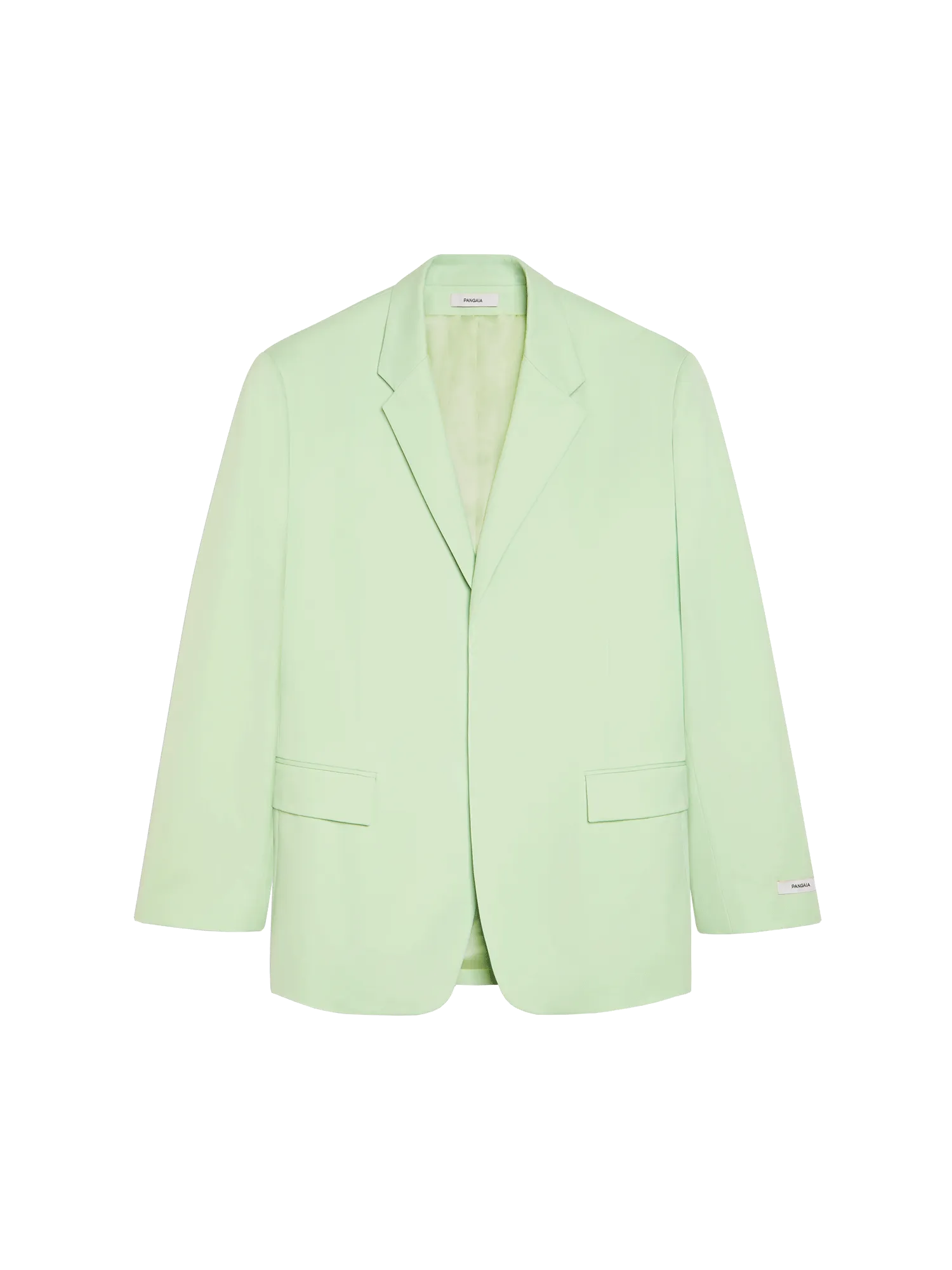 Organic Cotton Oversized Tailored Jacket—pistachio